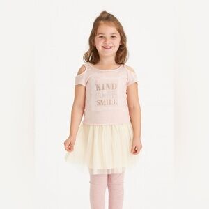 Beauties Cold Shoulder Girls Pink Blouse Size 16